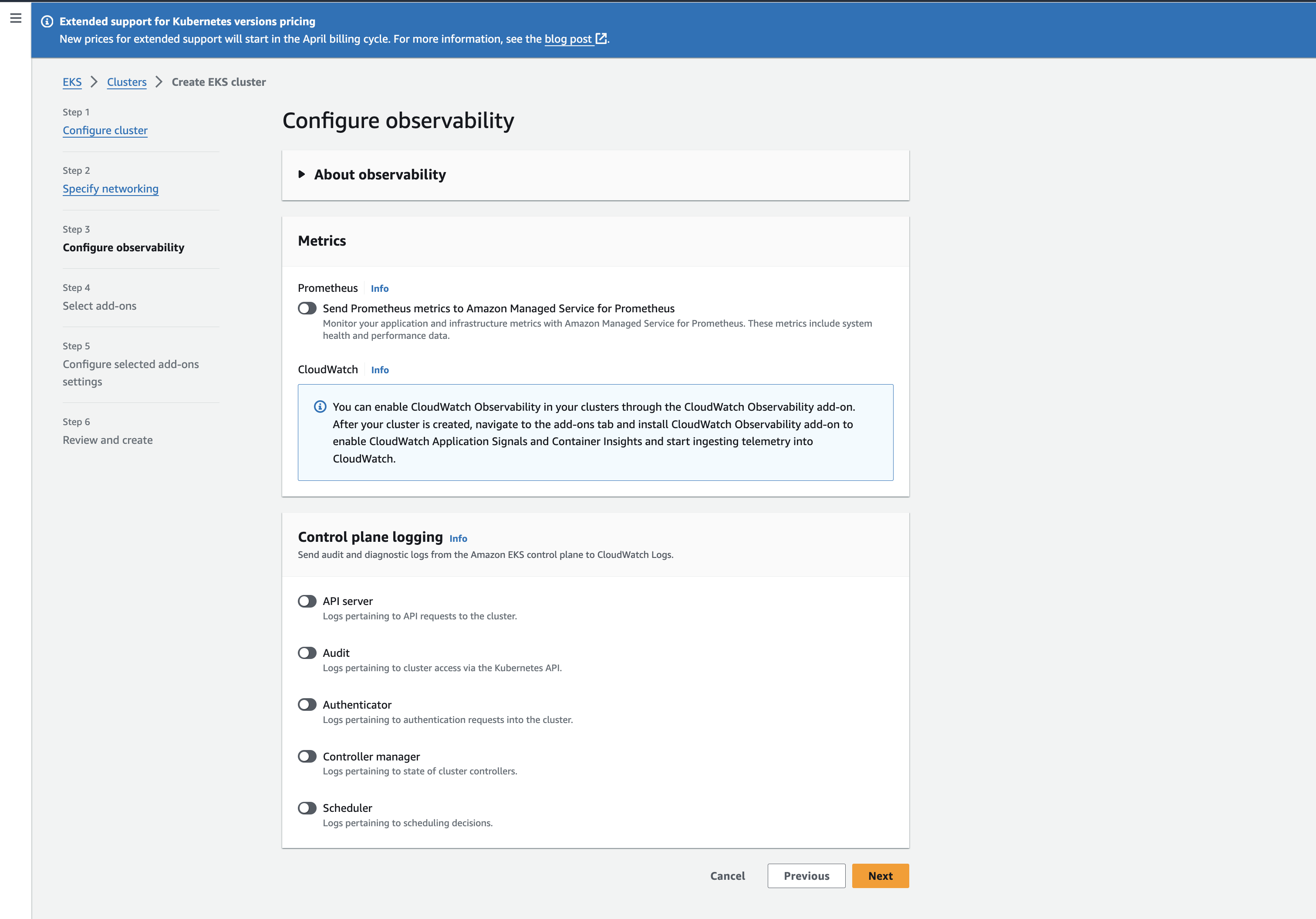 Configure Observability