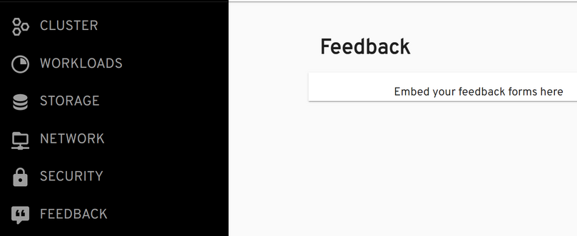 screenshot of the sidebar being changed